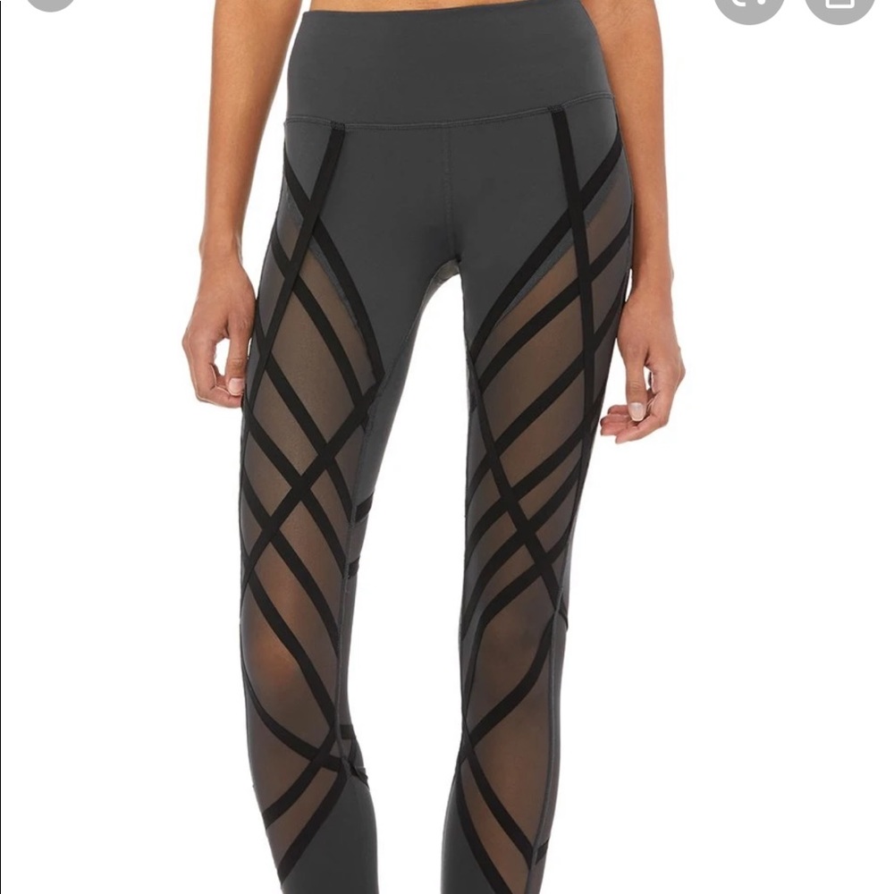 Alo High Waist Stirrup Mesh Legging